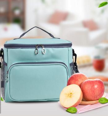 Oxford Doek Lunch Koude Isolatie Zak Auto Picknick Studenten Lunch Tas: Sky Blue