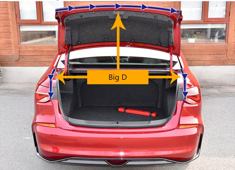 2-8M Rubber Deur Afdichting Strip Grote D Soort Auto Deur Afdichting Strip Universele Noise Isolatie Epdm Auto rubber Waterdichte Afdichtingen Voor Auto