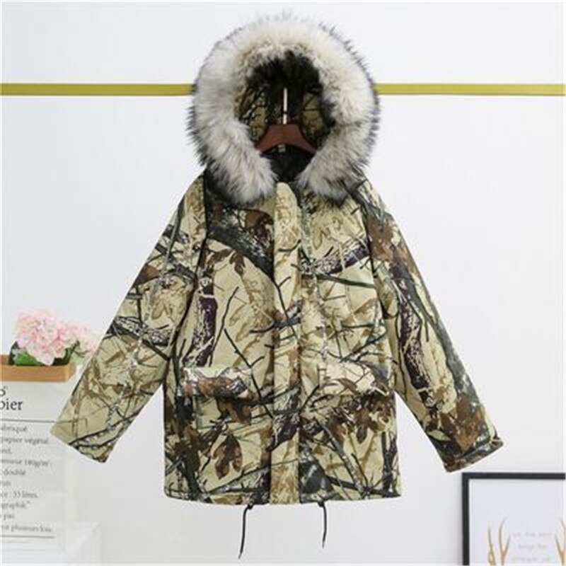 Snowboarding Jackets Men Women Warm Snow Coat Large Size Snowboard Cotton Clothes Printing Pattern Camouflage Korean Style: Yellow / XL