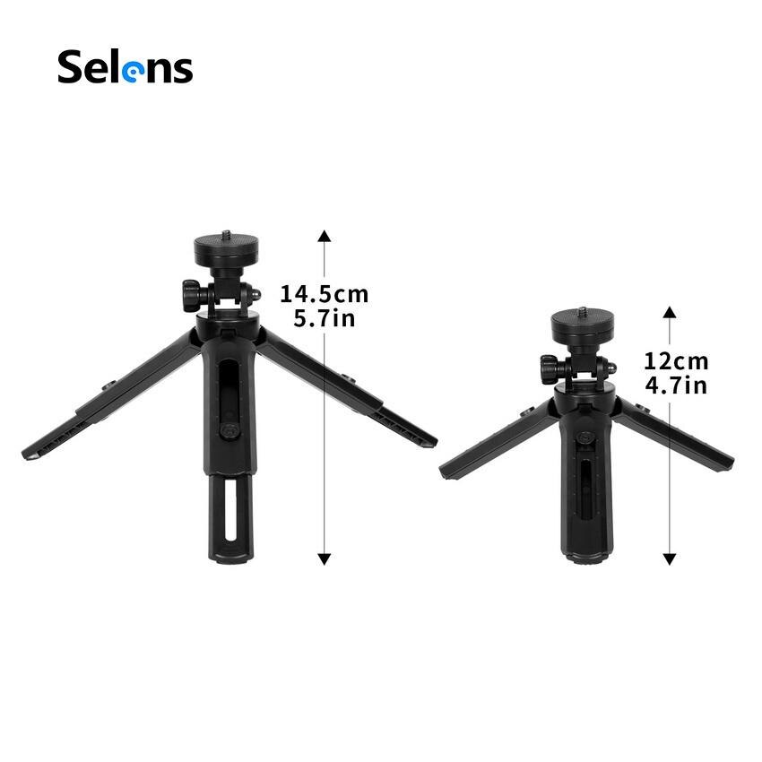 Selens Mini Tripod Folding PortableTable Stand Grip Gimble Stabilizer for Digital Camera DSLR Video Vlog Camcorder Phone Tripod