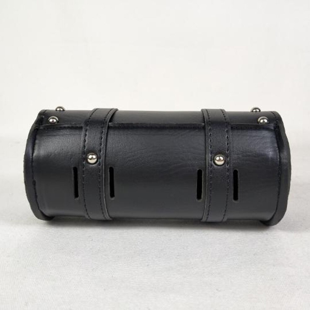 Leer Motorfiets Zak Zwart 21X10X10Cm Onderdelen Motorfiets Fiets Motor