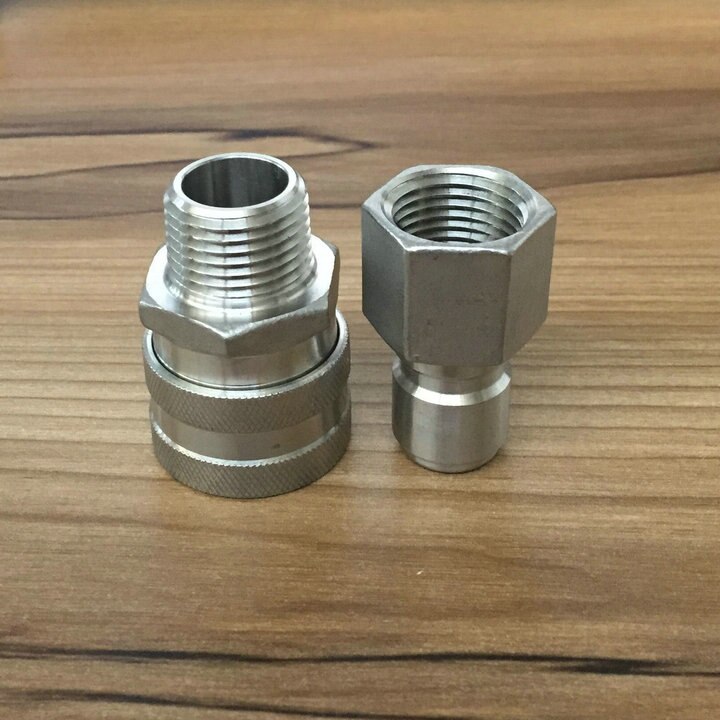 Stainless Homebrew Quick Disconnect Set, brewing Fitting, 1/2"MPT and 1