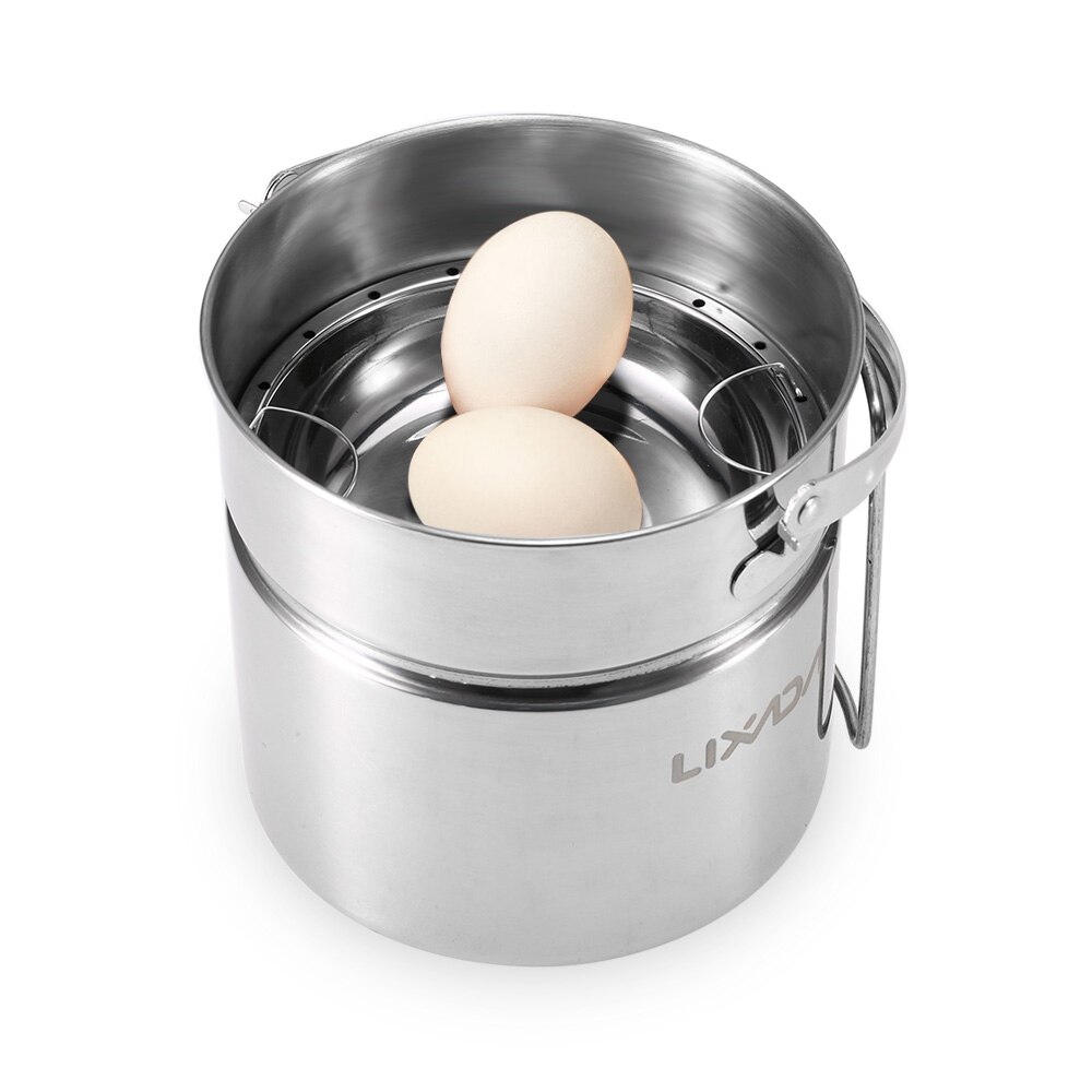 MotiveTech Edelstahl Kochtopf 4L - Camping Topf Mit Deckel - Outdoor Küche & Haushalt