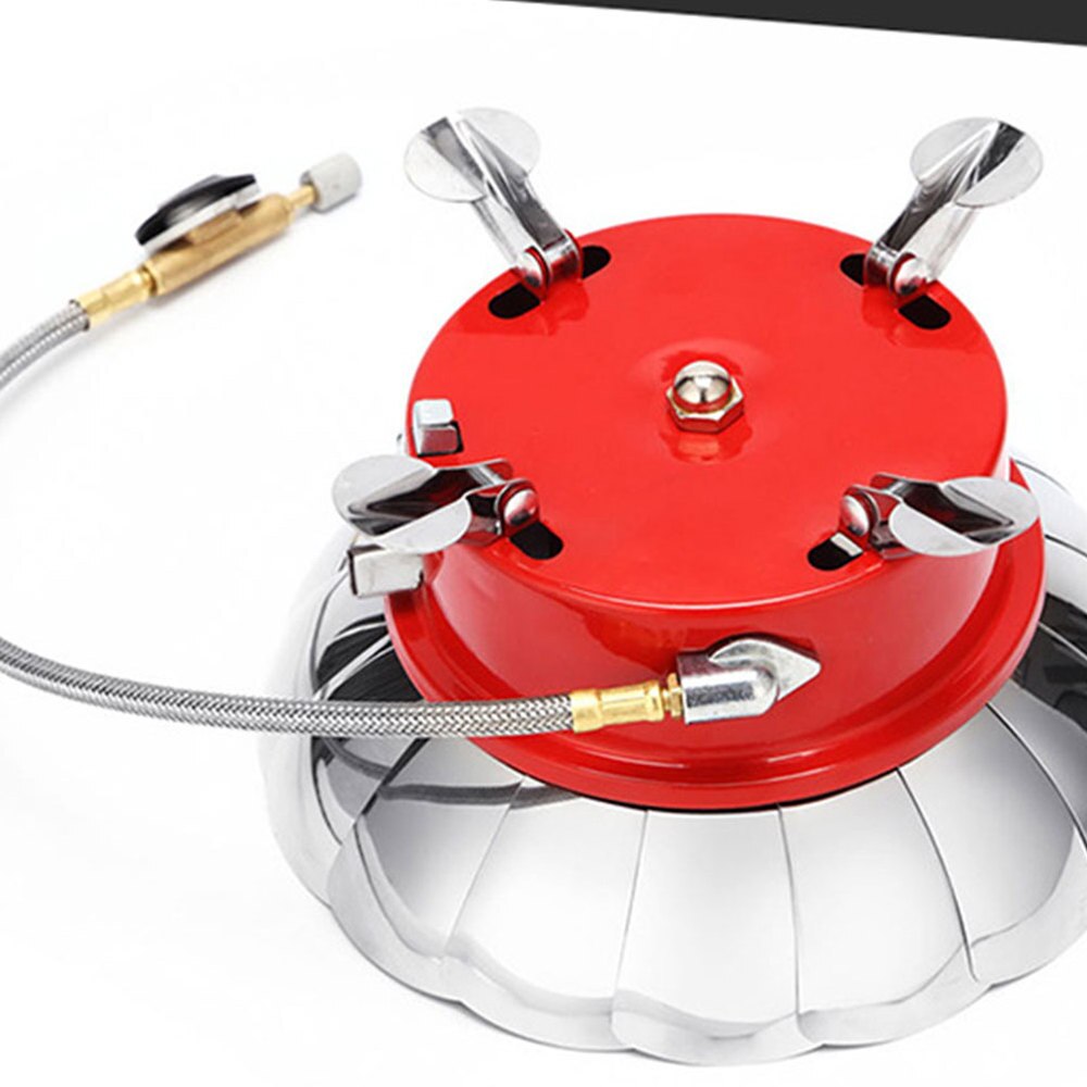 1Pc Brander Eindigt Duurzaam Kachel Hoofd Draagbare Gasbrander Staal Oven End Voor Outdoor Brander Barbecue Camping: Default Title