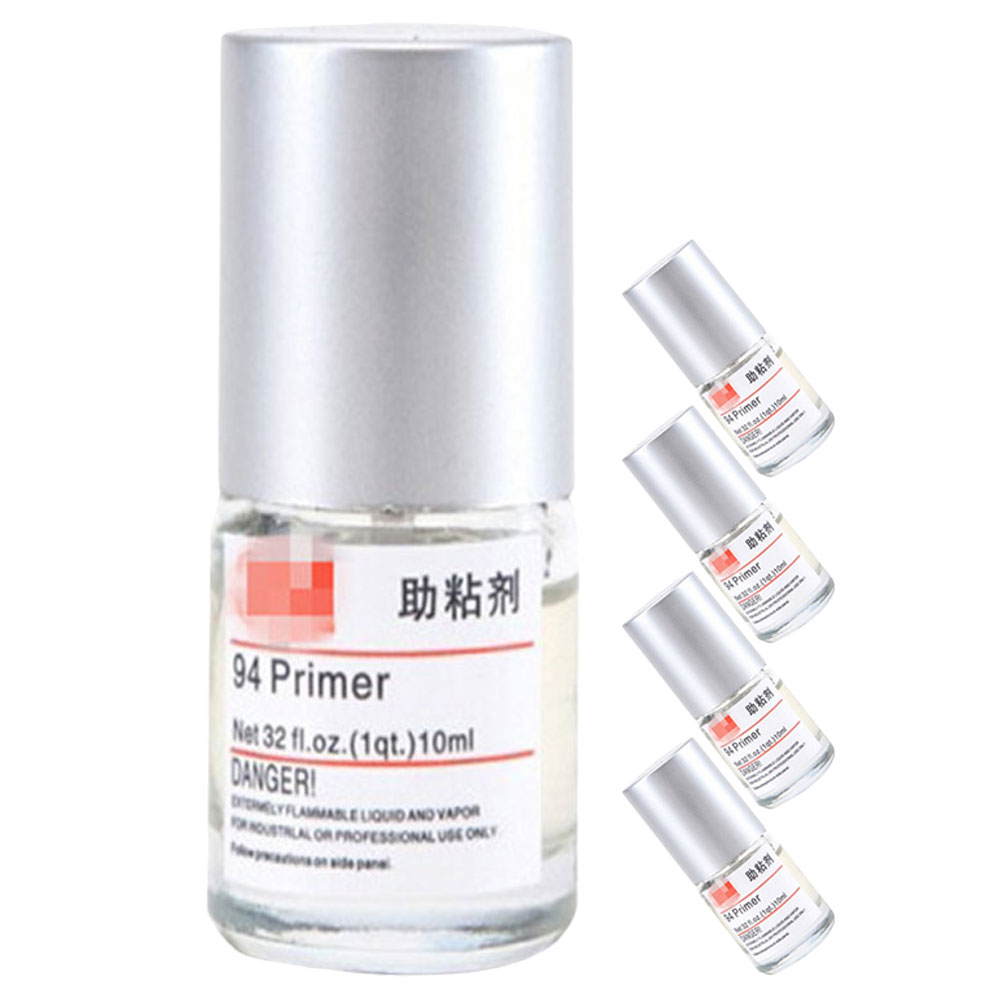 5 Bottles 10ml Adhesion Promoter Automotive Strong Bonding Solution Glue Tape Primer Multi Purpose Plastic Metal Glass Rubber