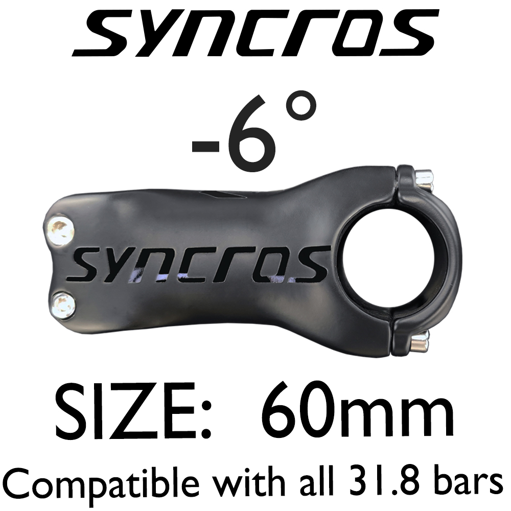 Mostek rowerowy Syncros ultra światło z włókna węglowego robić rowerów MTB, kąt 6/17 stopni, 70/80/90/110/120 mm, części robić rowerów górskich i szosowych