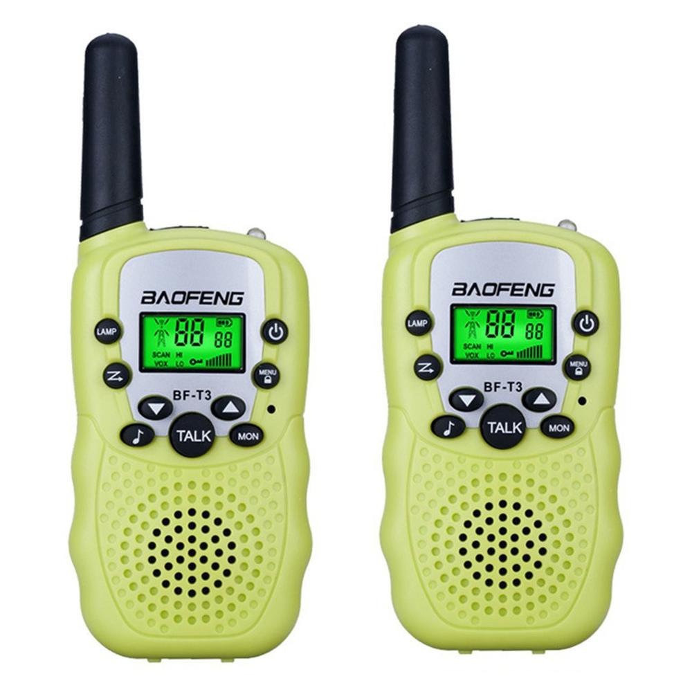 2Pcs / Set Mini Walkie Talkie Portable Toys Outdoor Activities Birthday Christmas For Children: green US