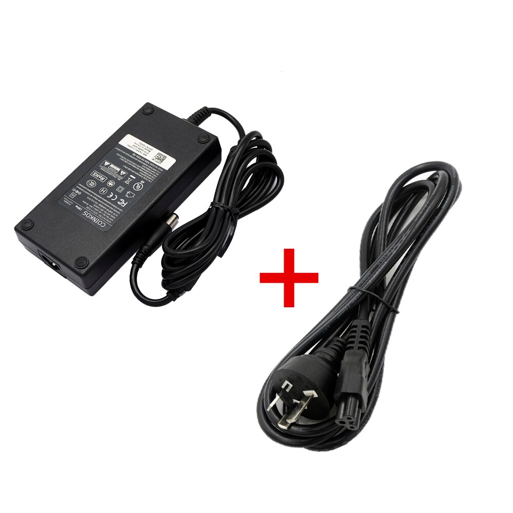 19.5V 9.23A 180W laptop charger power adapter for Dell Alienware 13 R3 14 R1 15 R3 G3 15-3579 17 3779 P72F001 G5 15-5587 G7: with AU Cable