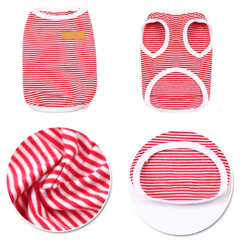 Gilet à rayures pour chat, chemise classique, vêtements pour animaux de compagnie, Ropa Para Gato Katten Kleding Kedi Giyim, vêtements pour animaux de compagnie