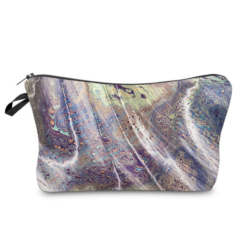 Multifunctional Cosmetic Bag Makeup Case Pouch Toiletry Travel Zip Wash Organize Makeup bag: H