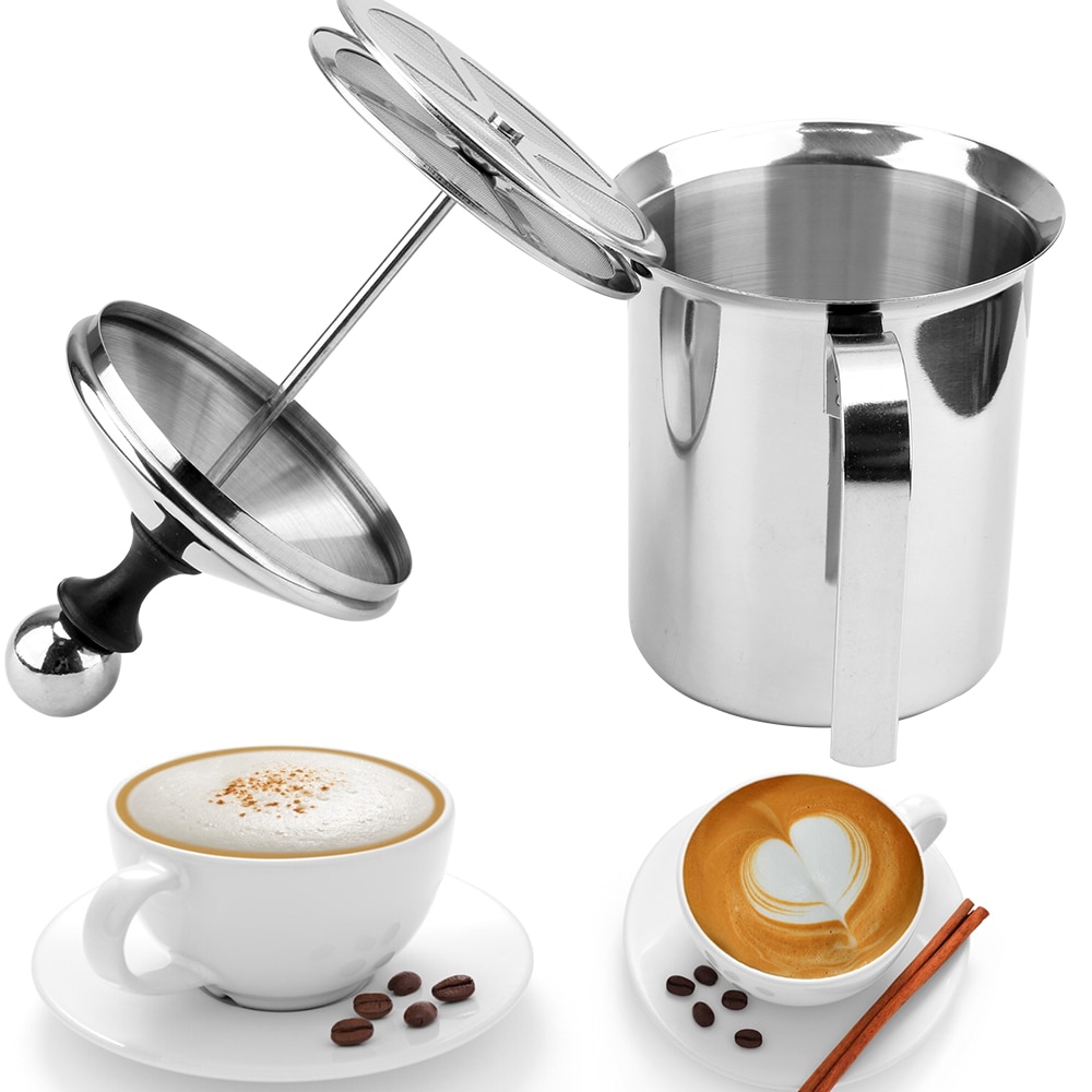 Niceyard 400/800 Ml Melk Schuim Mesh Koffie Foamer Double Mesh Melk Creamer Handmatige Melkopschuimer Koffie Mixer Keuken gereedschap