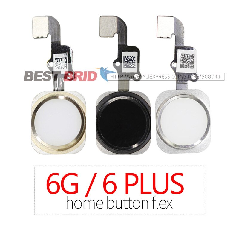 1pcs Home Button Flex Kabel voor iphone 6 4.7 met flex Montage voor iphone 6 Plus 5.5 Rose Gold Montage