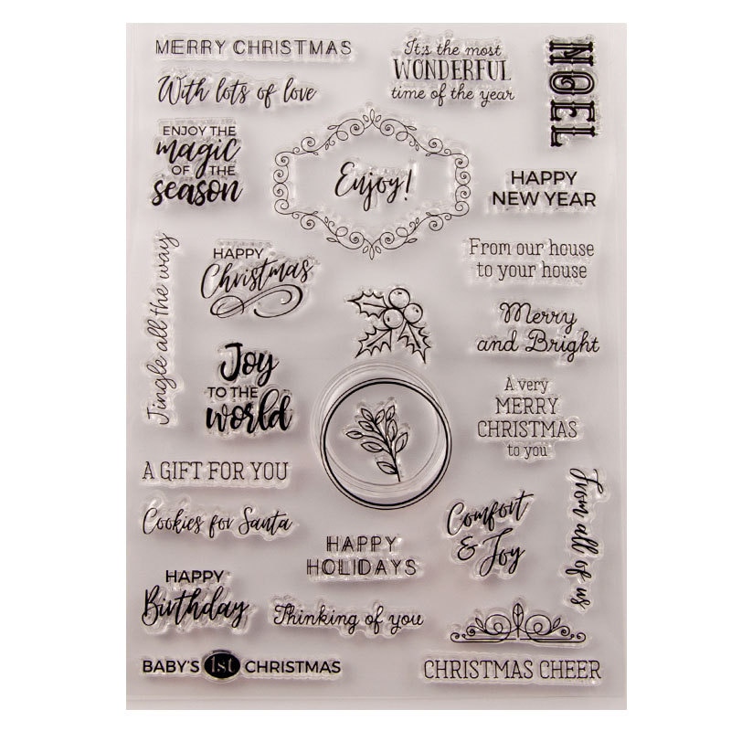 Sello De Silicona Transparente Para Scrapbooking Y Tarjetas - Reutilizable, 13x13 Cm