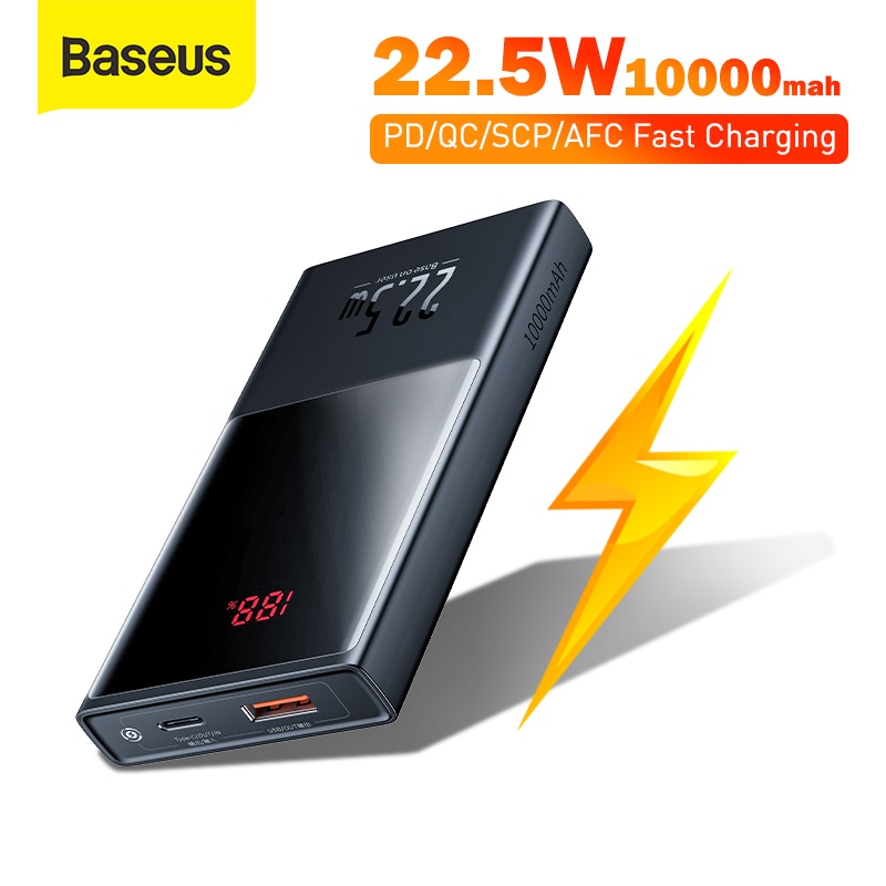 Baseus Mini Power Bank 20000Mah 22.5W Quick Opladen Externe Batterij Oplader Digitale Display Pd Qc Snelle Lading Power bank