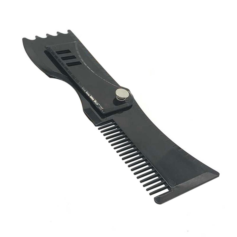 Men Beard Shaper Tools Perfect Beard Comb Men's Beard Shaping and Styling Tool Adjustable Beard Comb Rotary Beard Shaping Tool: black