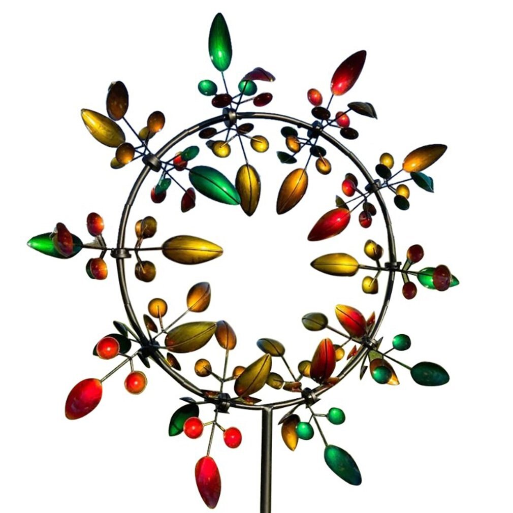 Magical Metal Windmill Fashionable Outdoor Wind Spinners Wind Catchers Windmill For Yard Patio Lawn Garden Decoration