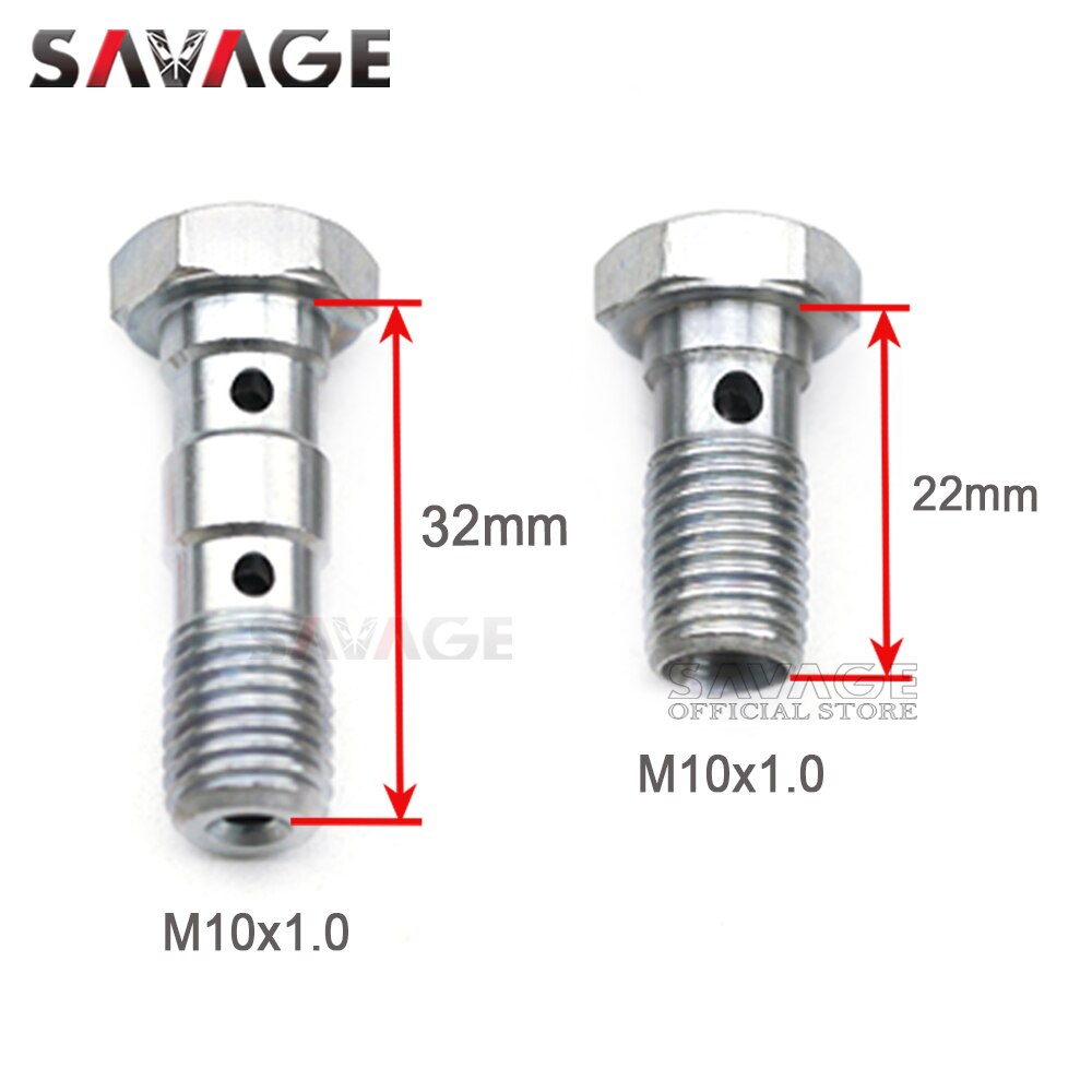 Boulons de Banjo M10 x 1.0, vis de maître cylindre de frein avant/arrière, boulon d&#39;étrier de tuyau, accessoires d&#39;embrayage hydraulique de moto 10mm