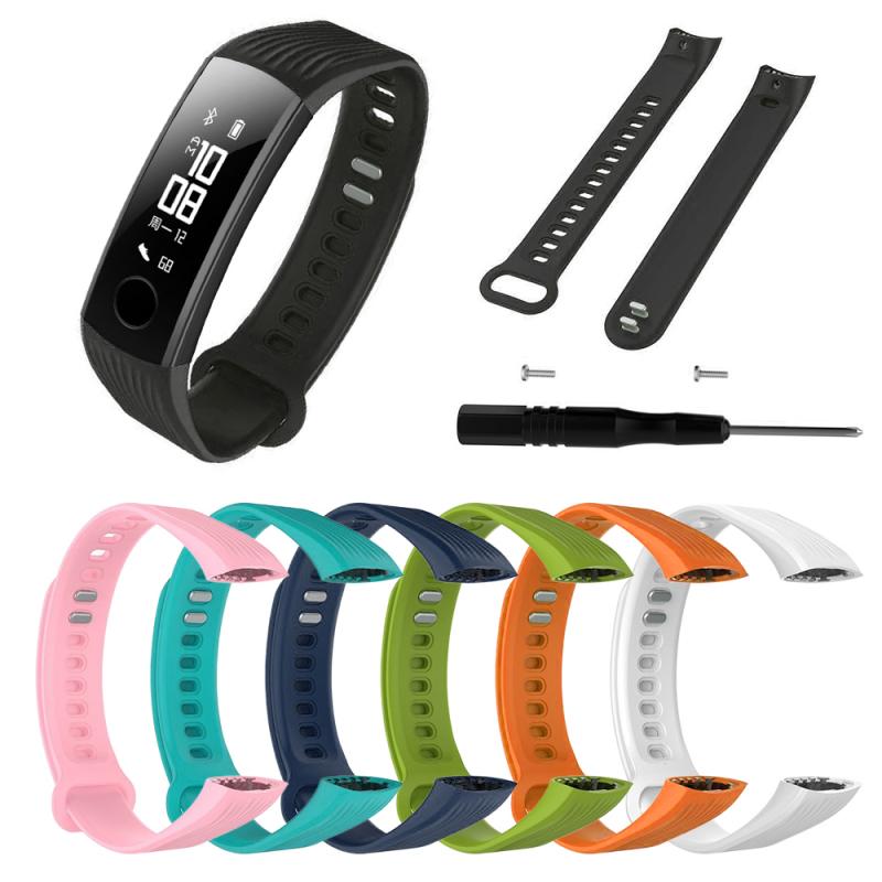 Correa deportiva TPU para Huawei Honor Band 3, reemplazo de silicona, pulsera de muñeca de varios colores, correa de reloj Universal ajustable