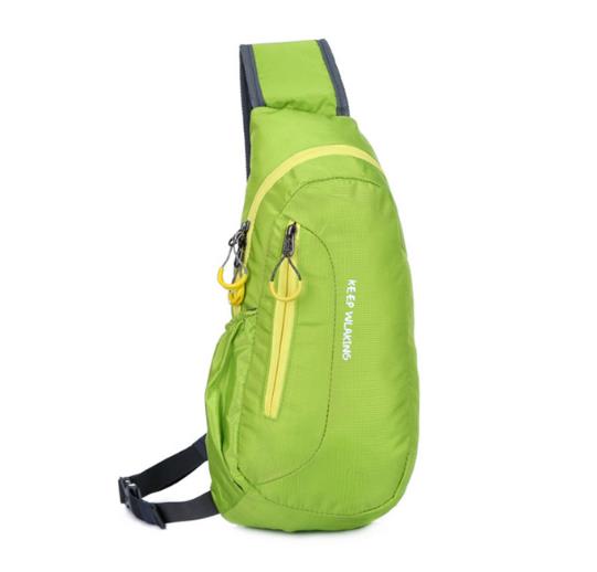 Unisex Waterdichte Nylon Borst Zak Mannen Vrouwen Running Schoudertas Diagonaal Outdoor Sport Sporttas Sacs De Cursus: Green