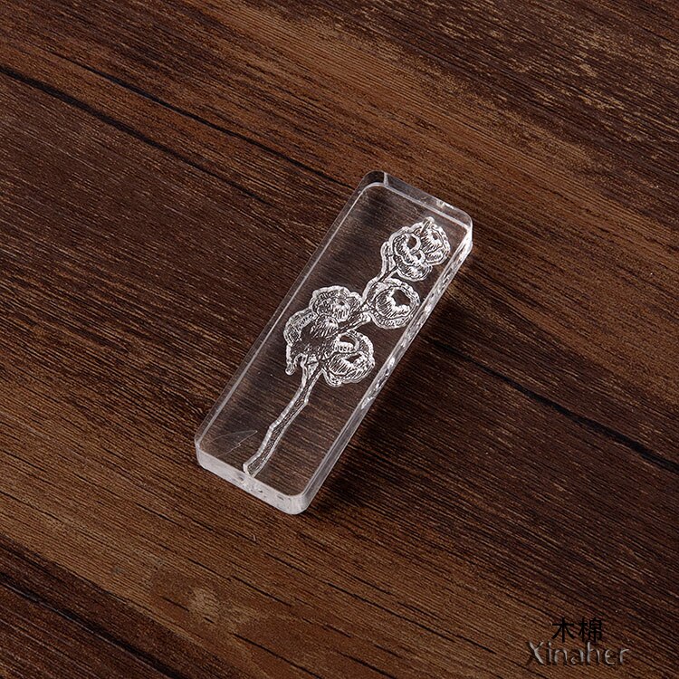 XINAHER Vintage plant moon butterfly stamp DIY acrylic rubber stamps for stationery scrapbooking transparent stamps: F