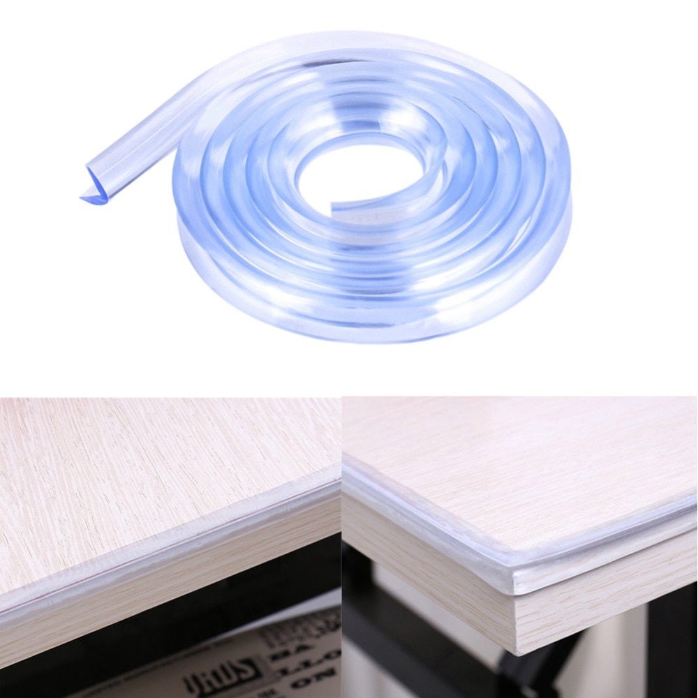 1M Baby Safety Table Desk Edge Protection Strip Baby Collision Proof Edge Guards Soft Softener Bumper Transparent Edge Corner