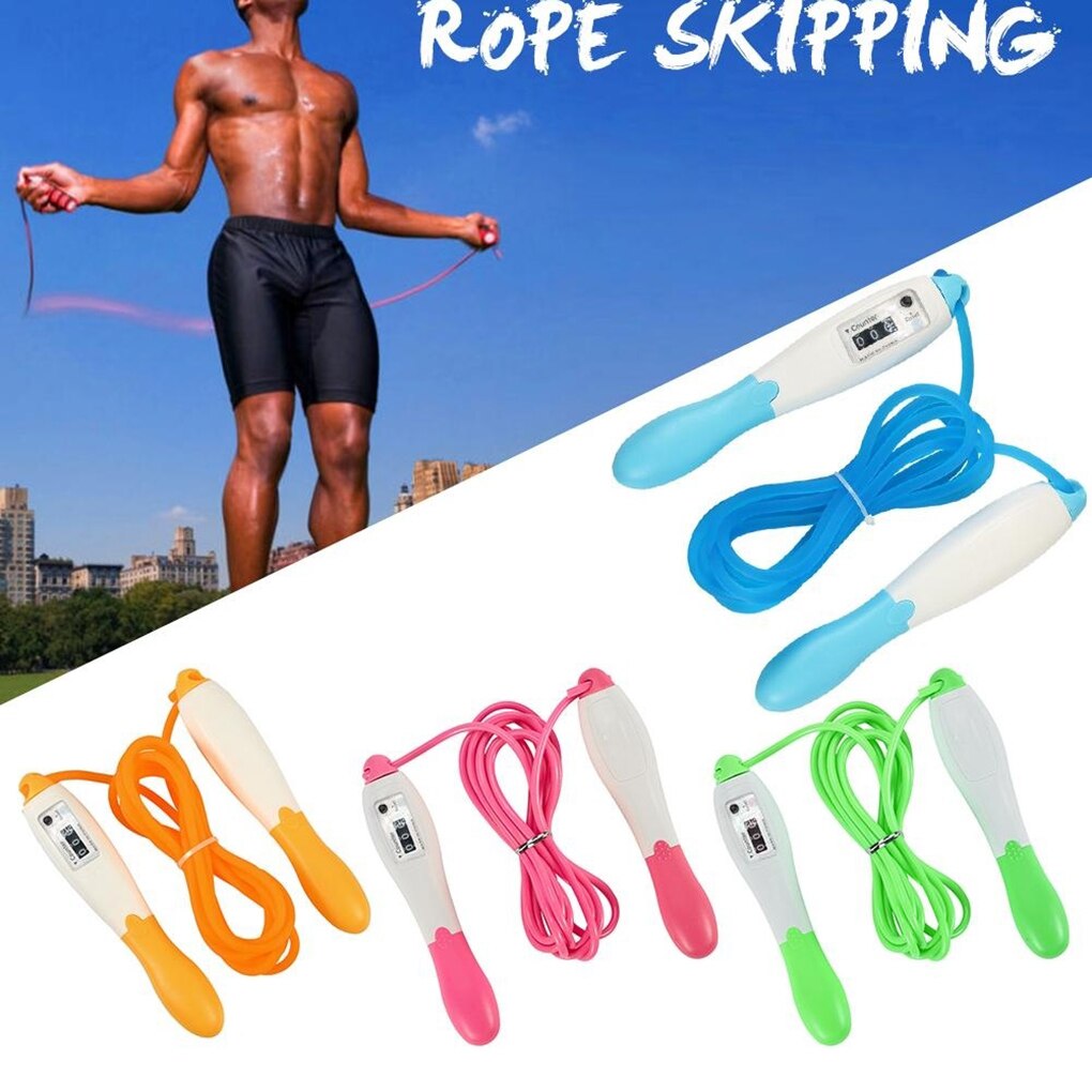 Adjustable Fast Speed Jump Ropes With Counter Sports Fitness Counting Jump Skip Rope Skipping Wire Calories