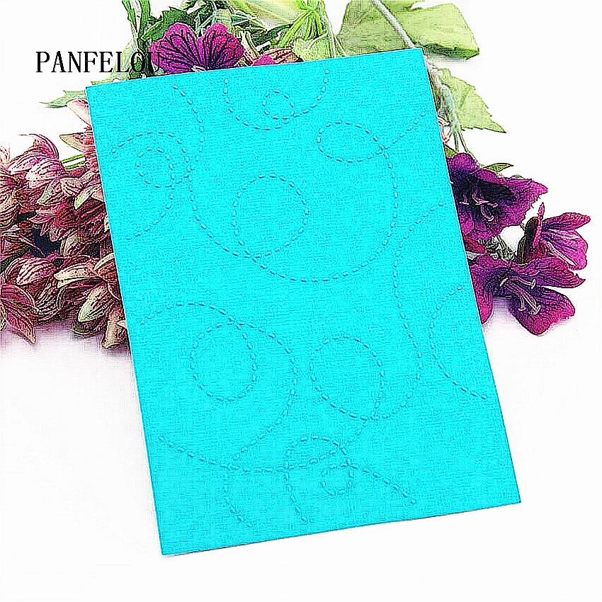 plastic clock template line craft card making paper card album wedding decoration clip Embossing folders