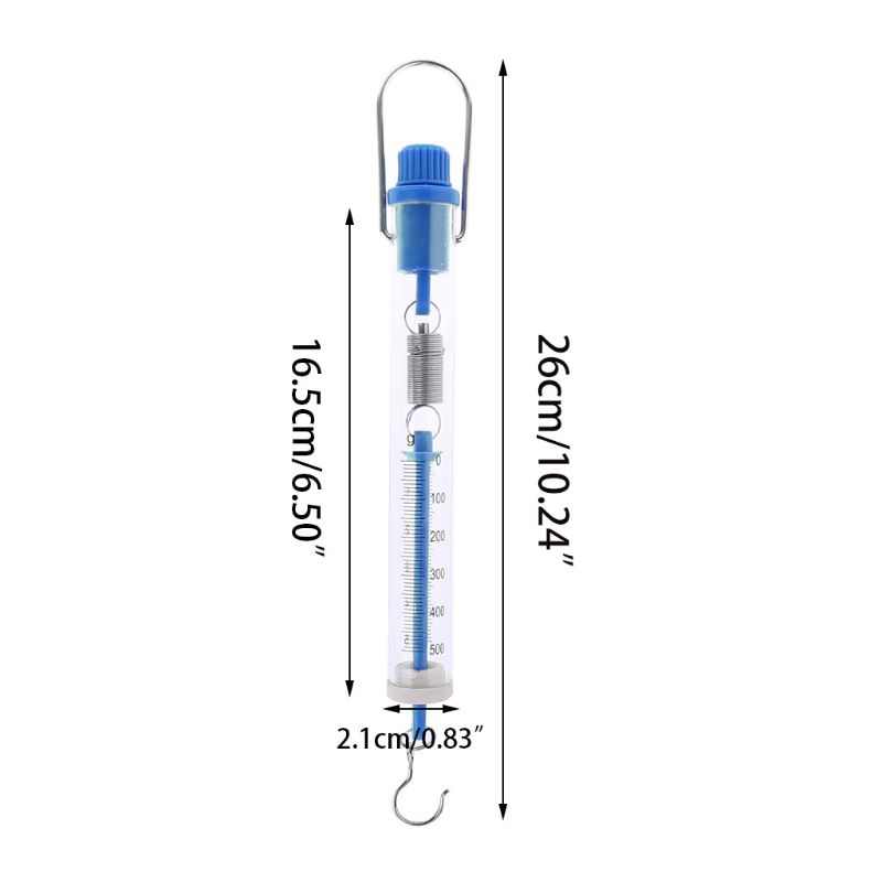 Newton Gram – dynamomètre tubulaire, Balance à ressort, 2,5 n/10n,: 500g-5N