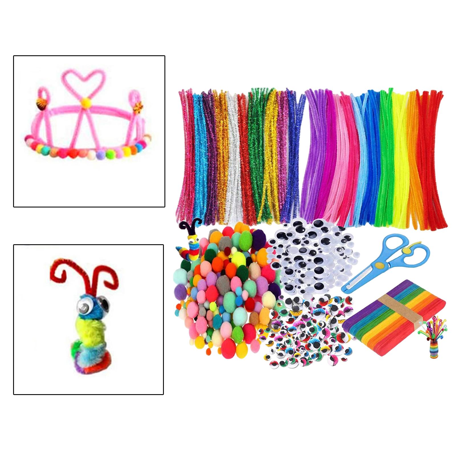 Arts Craft Supplies Kit DIY Art Assorted Materials for Toddlers Age 4 5 6