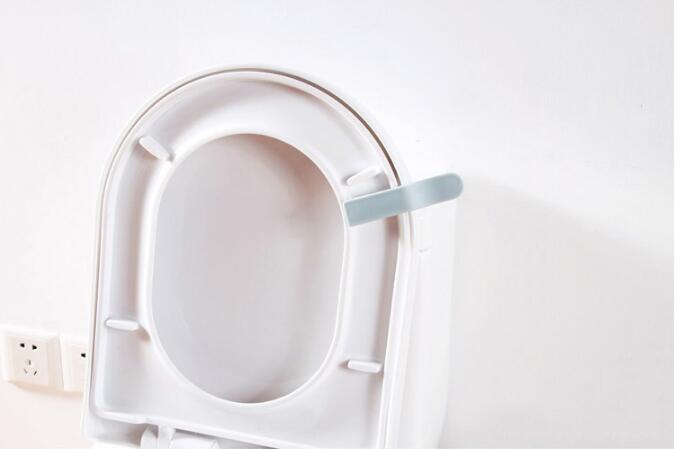 Poignée de levage collante pour couvercle de siège de toilette, évite de toucher, outil d&#39;autocollant hygiénique, fourniture de salle de bain