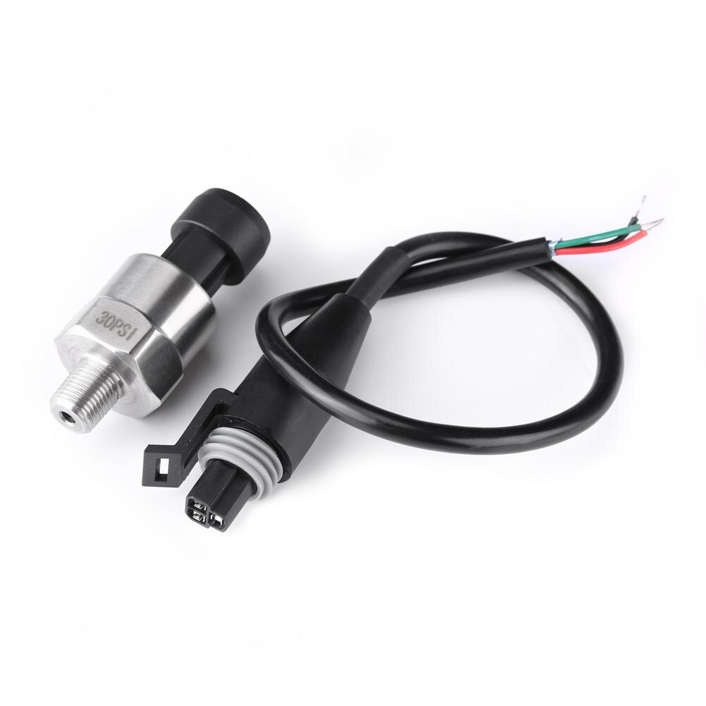 DC 5V 1/8NPT Thread Pressure Transmitter Pressure Sensor Stainless Steel Transducer Sender Sensor for Oil Fuel Diesel Air Water
