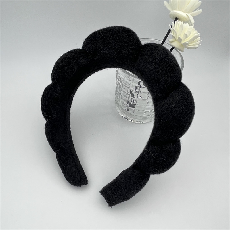 Diadema de esponja antideslizante para mujer, diadema desmaquillar mujer diadema para limpieza facial bandas para el cabello de Spa de Yoga cinta pelo desmaquillar felpas cabello mujer cintillo skincare cinta pelo niña: Rojo