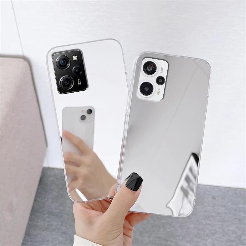 Glanzende luxe spiegel siliconen hoes voor Xiaomi Mi Poco X5 F5 Pro F4 F3 schokbestendige achterkant op Poko X5pro F5pro X5F4 3 5pro
