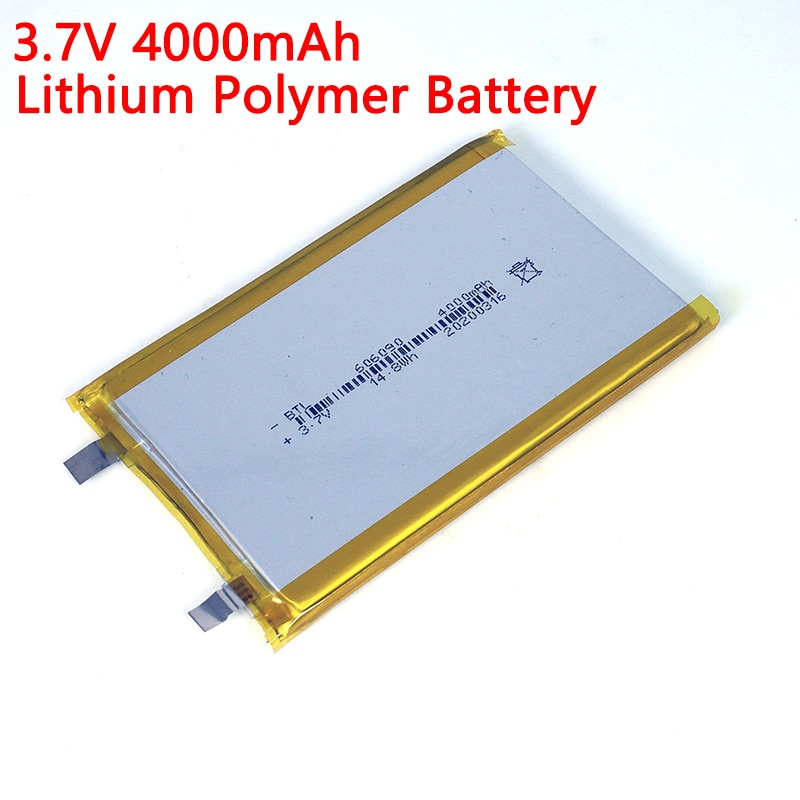 Batterie lithium polymère 3.7V, 606090 mAh, grande capacité, pour tablette, ordinateur, alimentation Mobile, bricolage