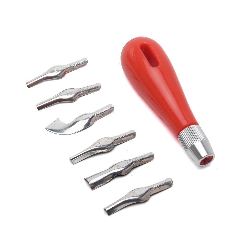 Engraving ABS Art Supplies Manual DIY School Ergonomic Practical Profession Portable LInoleum Cutter Carving Tool Beginner