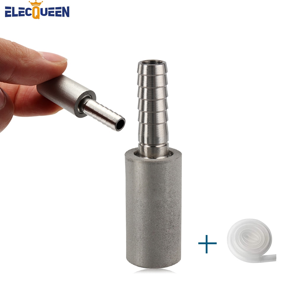 Rvs Diffusie Steen, 2 Micron Beluchting Steen, homebrew Koolzuur Steen Met 1/4 &quot;Barb Voor Bier Wijn Maken