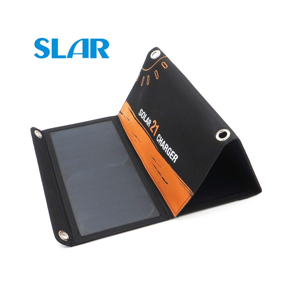 Soloplader med usb-port 3500ma 21w sunpower solpanel oplader batterioplader strøm til mobiltelefoner 5v usb