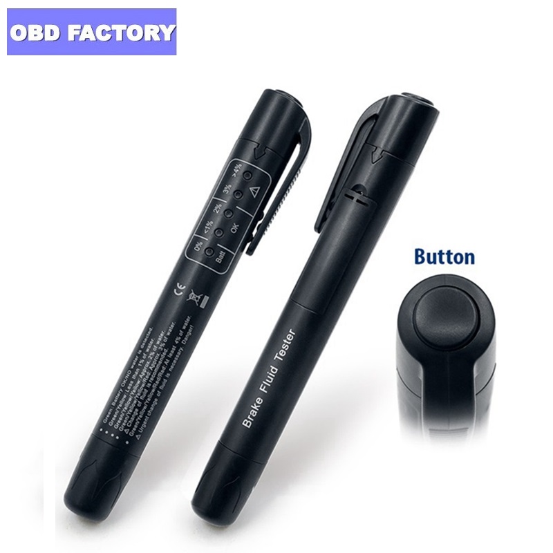 Remvloeistof Liquid Tester Auto Brake Liquid Digitale Tester Voor DOT3/DOT4 Automotive Testen 5 Led Auto Diagnostische Indicator pen