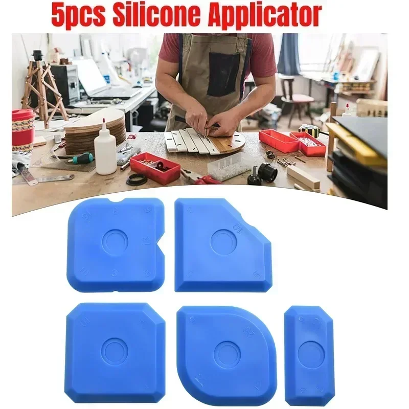 5 Stuks Siliconenkit Tool Applicator Smoothing Troffel Grout Remover Joint Filler Smoothing Spatel Voor Kit Reiniging