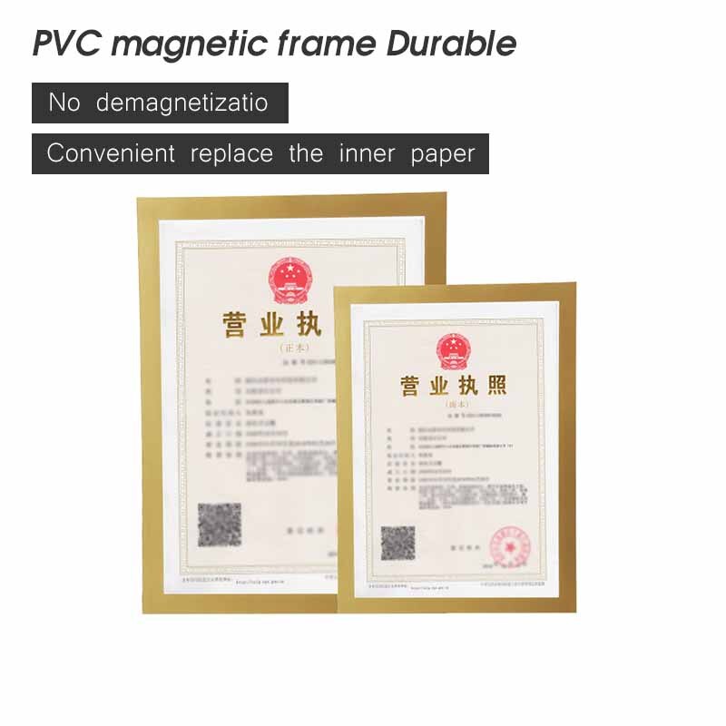 A6 multi-function magnetic pvc board Clear wall mounted picture poster document display frame plastic Sheet Paper Envelope