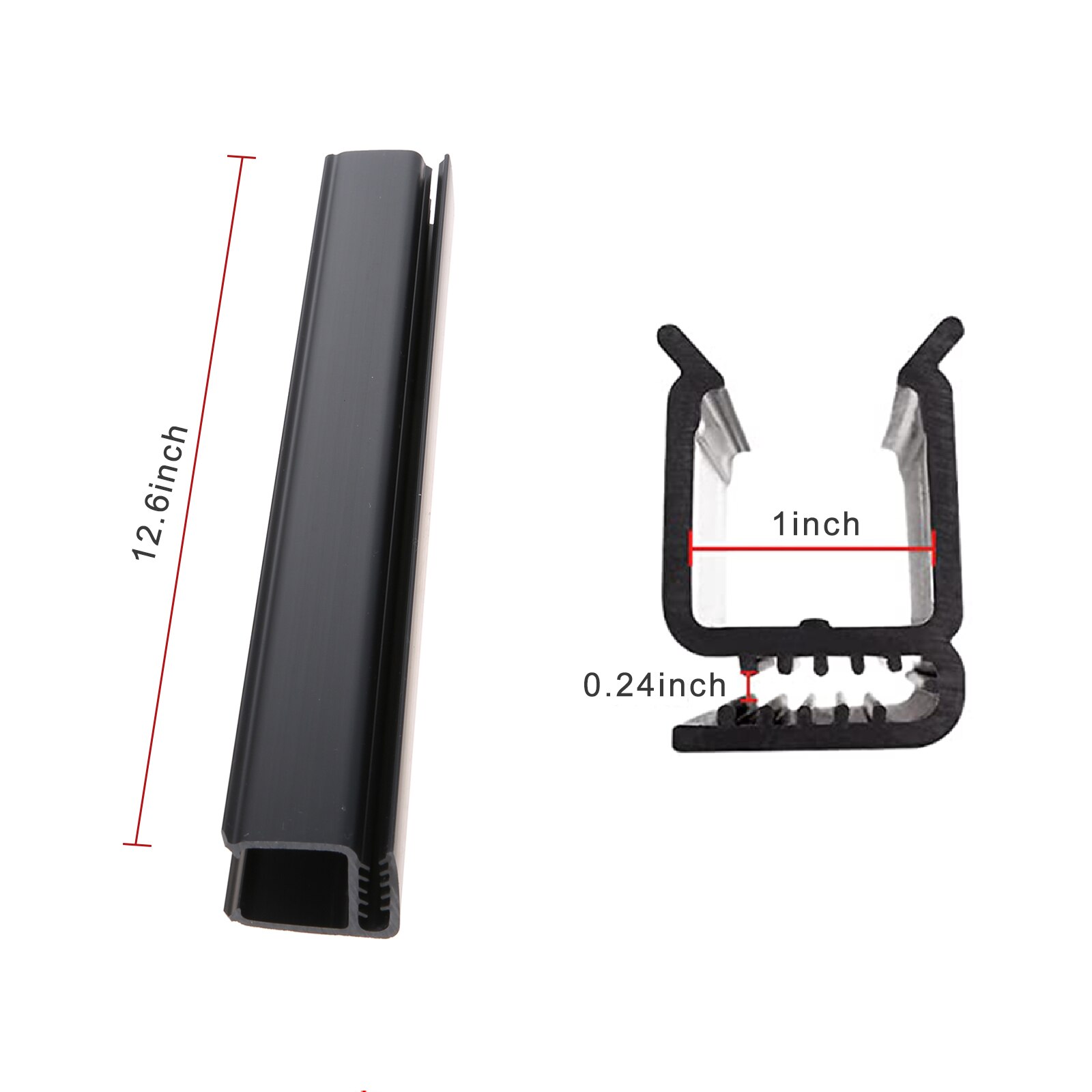2 Pcs For Club Car DS Club Car Precedent Golf Carts Replaces 1021630-01 Golf Cart Windshield Sash Clips 12.6Inch Fit 1&quot;x1&quot; Tube