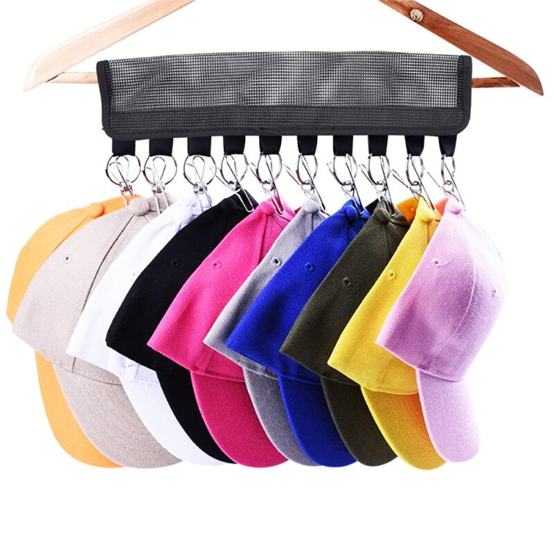 Hotsale Portable Indoor Cap Organizer Hanger 10 Baseball Caps Holder Hats Organizer for Closet Hogard