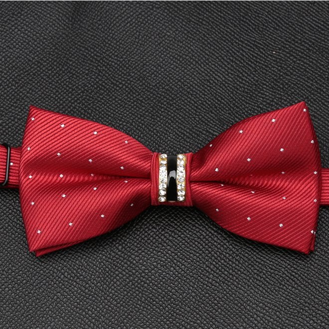 Men Luxurious Bowtie Groom Solid Dot Cravat Gravata Butterfly Wedding Bow Ties Male Accessories for Mens Tie: ZY-LD-Z-015