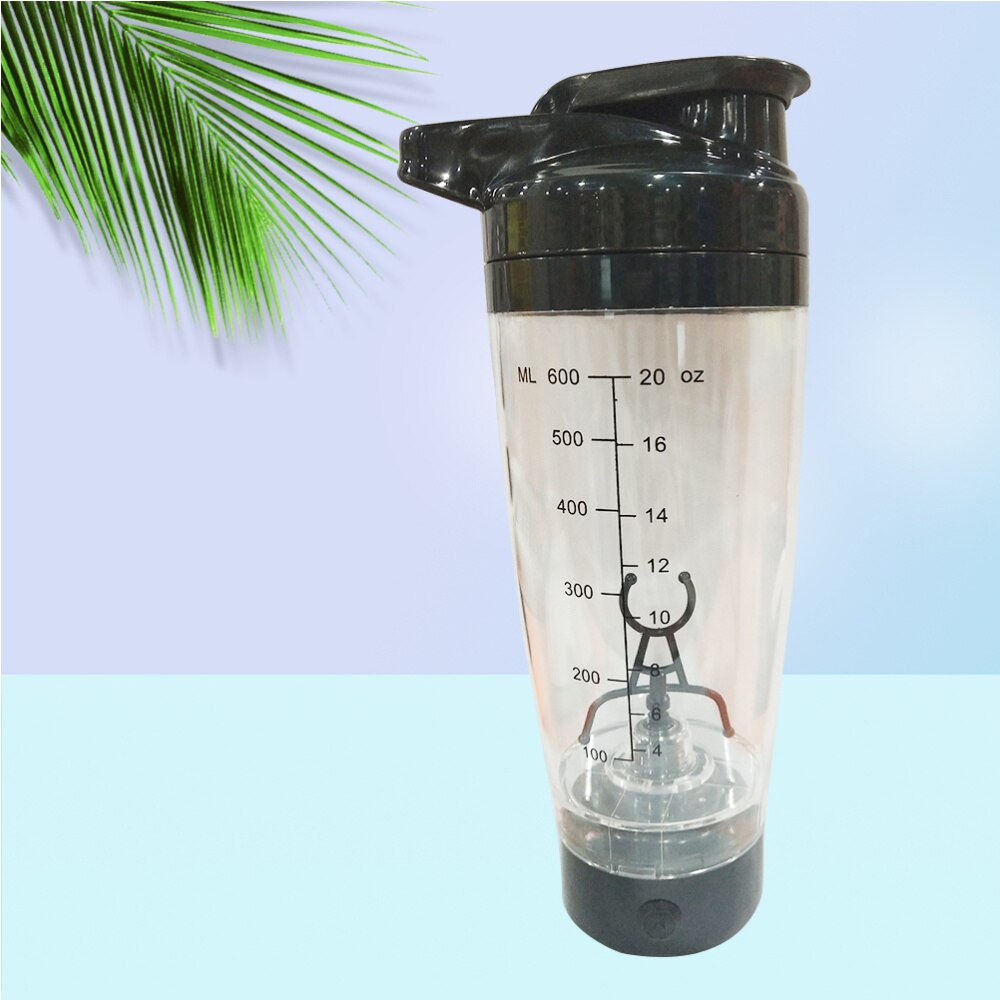 1 Pc Protein Shaker Bottle Vortex Blender Mixer Tornado Shaker Cup Battery Operated 600ml Shaker