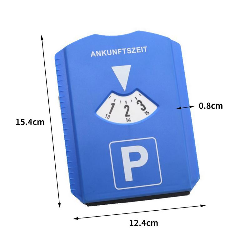 Outil de temps de stationnement d'affichage en plastique de signe de stationnement multifonctionnel de minuterie de disque de voiture avec des accessoires automatiques de pelle à neige