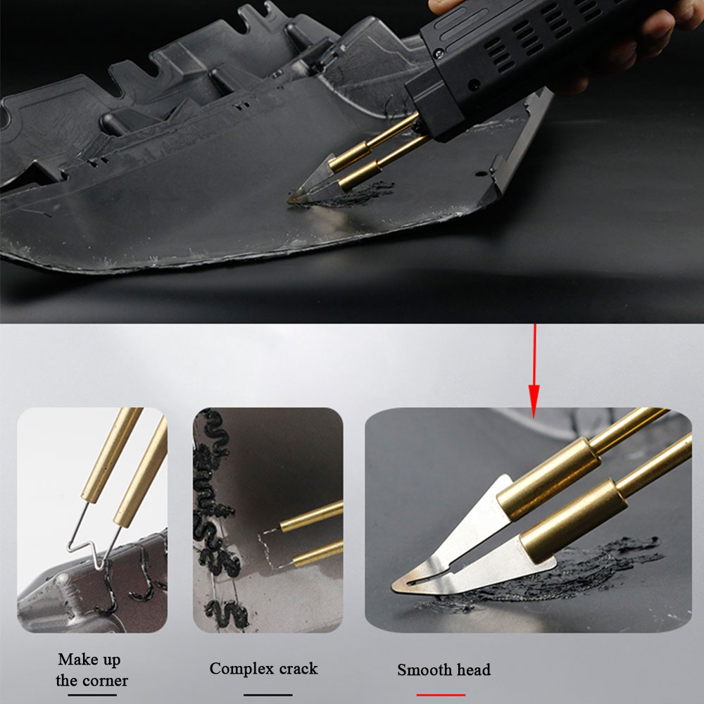 Soldador de plástico para coche, herramientas de garaje, grapadoras en , máquina de grapas de plástico de PVC, reparación de grietas de Pvc