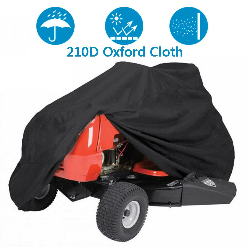 Black Waterproof Dust Covers for Agricultural Machinery Furnitures Sunscreen Tractor Mower Cover Home Decor