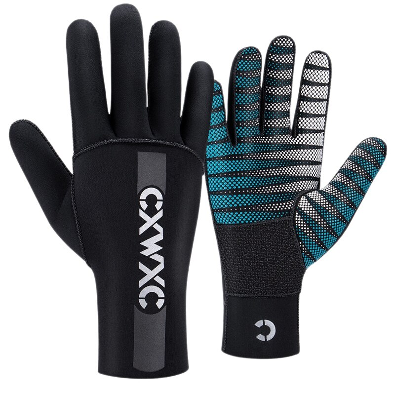CXWXC Neoprene Diving Gloves - 3mm Thermal Winter Mittens for Snorkeling, Scuba, Surfing, Kayak: L and XL