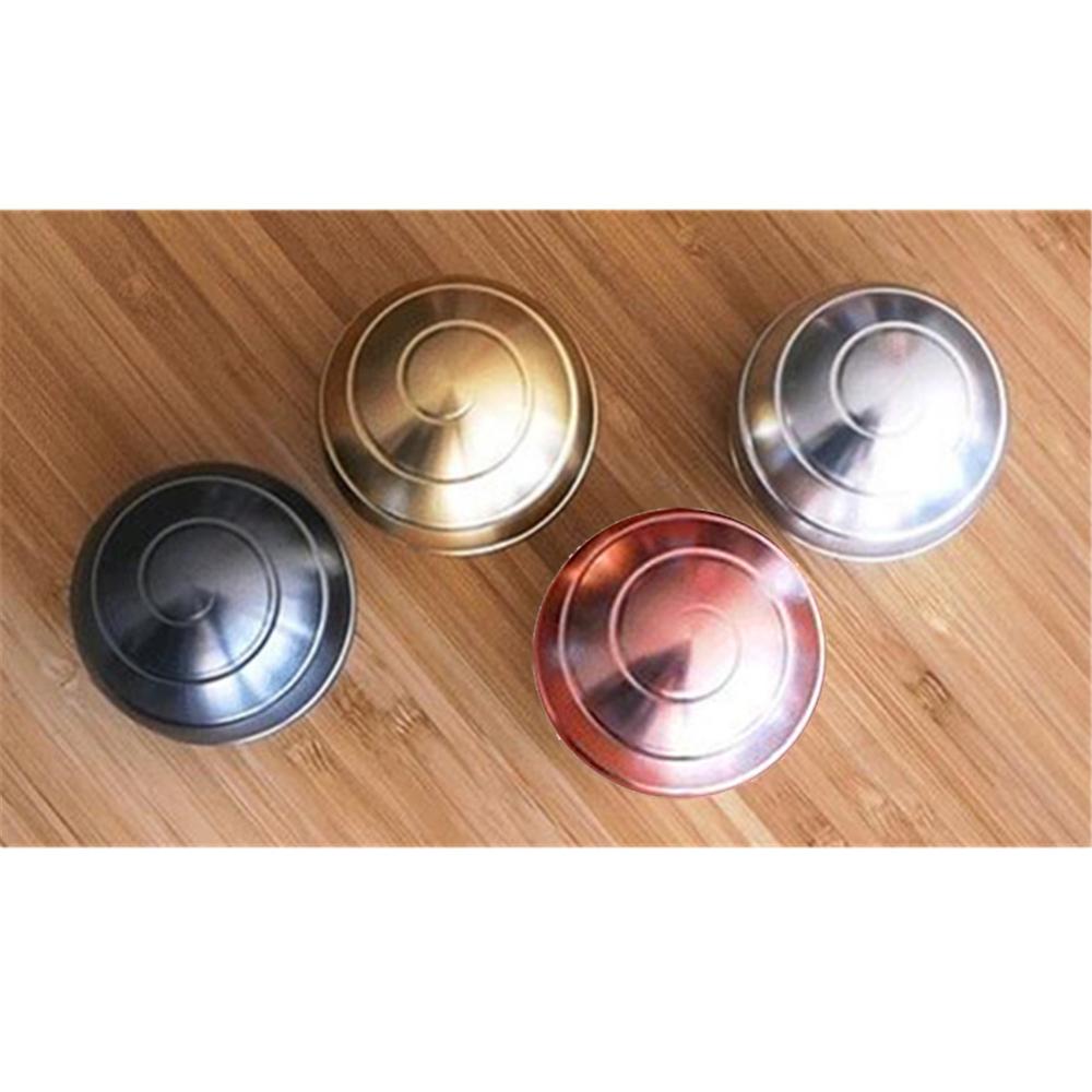 38/45/54mm Desktop Decompression Rotating Spherical Gyroscope Kinetic Desk Toy Metal Gyro Optical Illusion Flowing Finger Toy