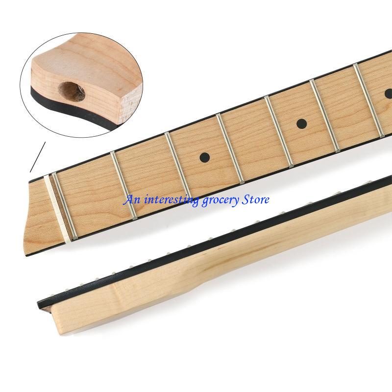 652d koploze elektrische gitaar basgitaar hals 25 frets esdoorn draagbaar glad natuurlijk muzikaal stippen inleg instrument vervanging
